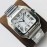 Cartier Bv Factory White Square Dial Steel Strap Watch