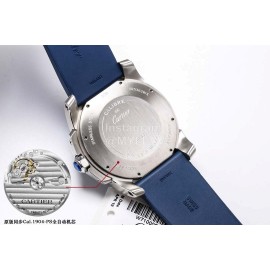 Calibre De Cartier Luminous Calendar Waterproof Mechanical Watch Blue