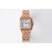 PanthèRe De Cartier Water Resistant Diamond Square Dial Watch Rose Gold