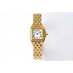 PanthèRe De Cartier Square Dial Water Resistant Watch Gold