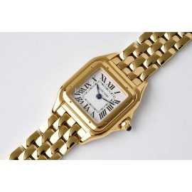 PanthèRe De Cartier Square Dial Water Resistant Watch Gold