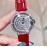 Cartier 316l Refined Steel Zircon Mosaic Watch For Women Red