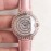 Cartier 316l Refined Steel Zircon Mosaic Watch For Women Pink