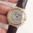 Cartier 316l Refined Steel Zircon Mosaic Watch For Women Coffee