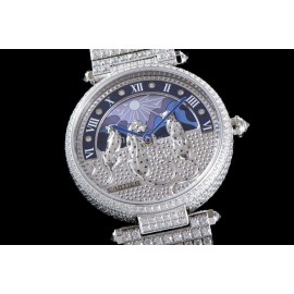 Cartier Creative Gem Cheetah Quartz Watch Silver