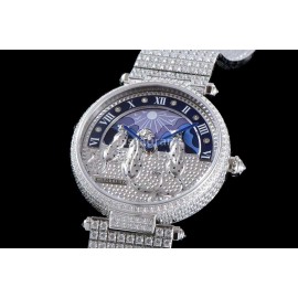 Cartier Creative Gem Cheetah Quartz Watch Silver