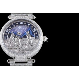 Cartier Creative Gem Cheetah Quartz Watch Silver