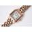 PanthèRe De Cartier Medium Square Dial Steel Strap Watch Rose Gold