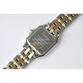 PanthèRe De Cartier Medium Square Dial Steel Strap Watch