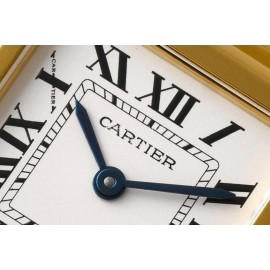 PanthèRe De Cartier Medium Square Dial Steel Strap Watch Gold