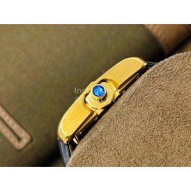 Cartier Eg Factory 904l Refined Steel Square Dial Watch Black