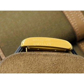 Cartier Eg Factory 904l Refined Steel Square Dial Watch Black