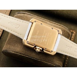 Cartier Eg Factory 904l Refined Steel Square Dial Watch White