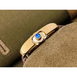 Cartier Eg Factory 904l Refined Steel Square Dial Watch Brown