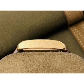 Cartier Eg Factory 904l Refined Steel Square Dial Watch Brown