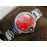 Cartier Tw Factory Silver Steel Strap Diamond Watch For Women Red