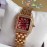PanthèRe De Cartier 316l Fine Steel Case Diamond Watch Red