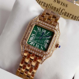 PanthèRe De Cartier 316l Fine Steel Case Diamond Watch Green