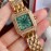 PanthèRe De Cartier 316l Fine Steel Case Diamond Watch Green