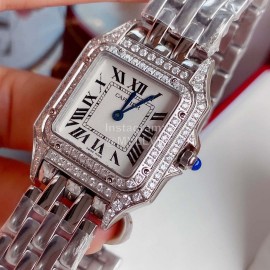 PanthèRe De Cartier 316l Fine Steel Case Diamond Watch White