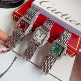 PanthèRe De Cartier 316l Fine Steel Case Diamond Watch White