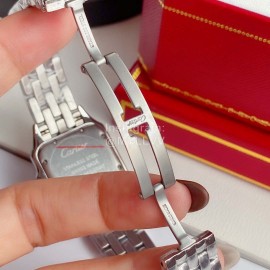 PanthèRe De Cartier Silver 316l Fine Steel Case Diamond Watch