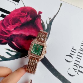 PanthèRe De Cartier Rose Gold 316l Fine Steel Case Diamond Watch