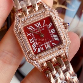 PanthèRe De Cartier 316l Fine Steel Case Diamond Watch