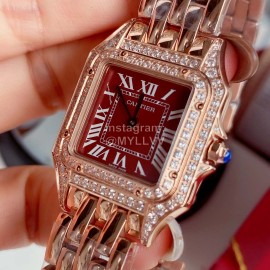 PanthèRe De Cartier 316l Fine Steel Case Diamond Watch