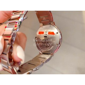 Ballon Bleu De Cartier Diamond 36mm Dial Watch Silver