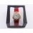 Cartier Classic Roman Numeral Dial Leather Strap Wacth Red