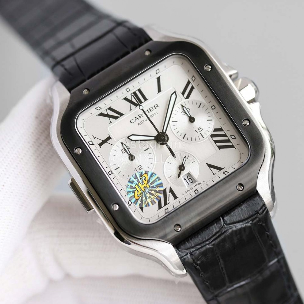 Cartier 904l Fine Steel Case Multifunctional Watch Black