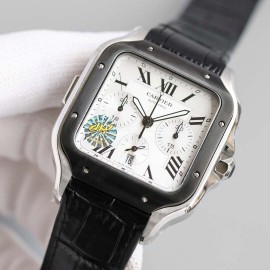 Cartier 904l Fine Steel Case Multifunctional Watch Black