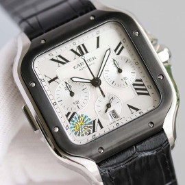 Cartier 904l Fine Steel Case Multifunctional Watch Black