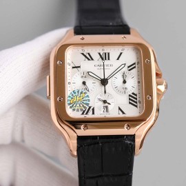 Cartier 904l Fine Steel Case Multifunctional Watch Rose Gold