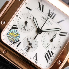 Cartier 904l Fine Steel Case Multifunctional Watch Rose Gold