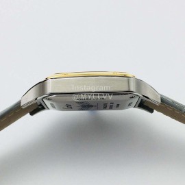 Cartier Uu Factory Santos-Dumont Square Dial Watch Gray