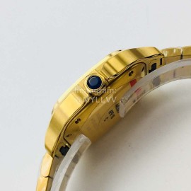 Cartier Kor Factory Diamond Square Dial Watch Gold