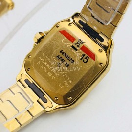 Cartier Kor Factory Diamond Square Dial Watch Gold