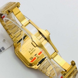 Cartier Kor Factory Diamond Square Dial Watch Gold