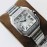 Cartier Kor Factory Diamond Square Dial Watch Silver