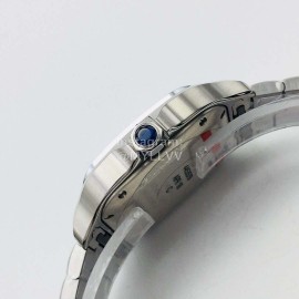 Cartier Kor Factory Diamond Square Dial Watch Silver