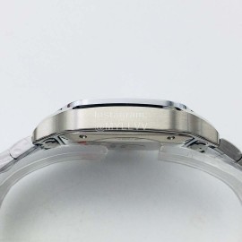 Cartier Kor Factory Diamond Square Dial Watch Silver