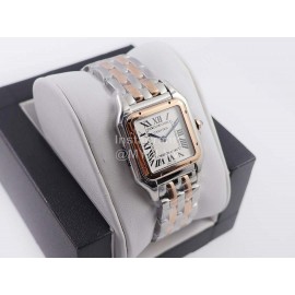 PanthèRe De Cartier 316l Refined Steel Case Square Dial Watch