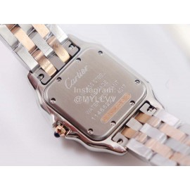 PanthèRe De Cartier 316l Refined Steel Case Square Dial Watch