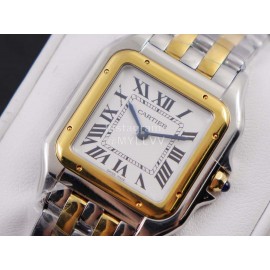 PanthèRe De Cartier New 316l Refined Steel Case Square Dial Watch