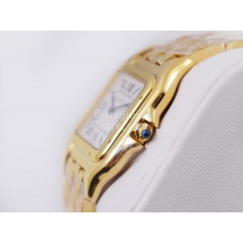 PanthèRe De Cartier 316l Refined Steel Case Square Dial Watch Gold