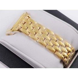 PanthèRe De Cartier 316l Refined Steel Case Square Dial Diamond Watch Gold