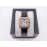 PanthèRe De Cartier Leather Strap Diamond Square Dial Watch Black