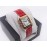 PanthèRe De Cartier Leather Strap Square Dial Watch Red